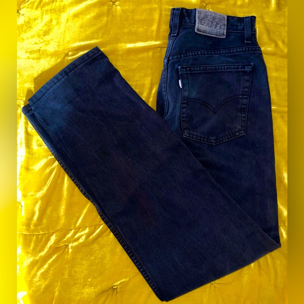 VTG vintage Levi’s Silvertab LOOSE style black denim size 4 Reg EUC